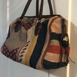 Vintage Woven Boho Handbag